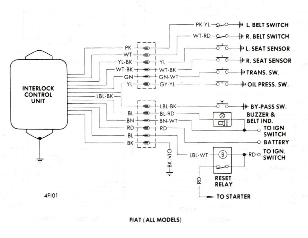 '74 seat belt interlock bypass documenting bypass and questions
